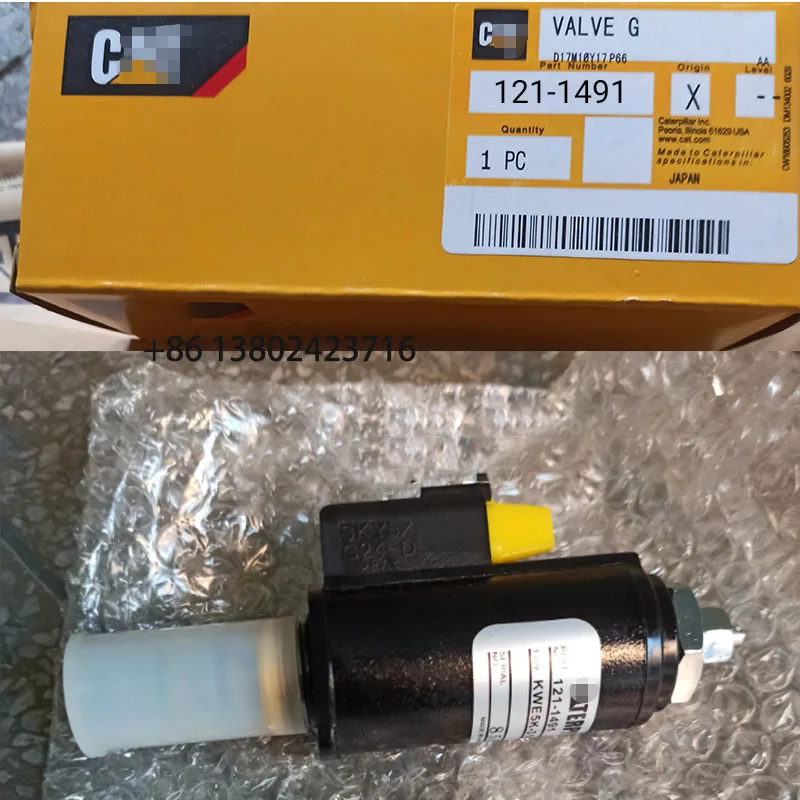 

KWE5K-31/G24YA30 Solenoid Valve 121-1491 121-1490 For Excavator E320B 320C 320D