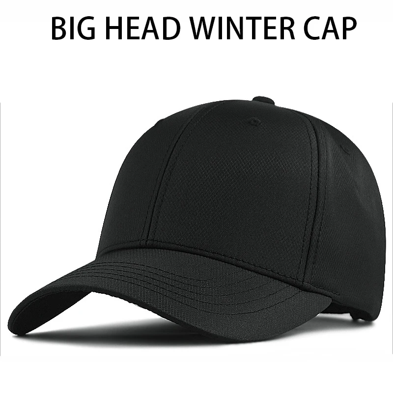 

Extra Large Men Women Baseball Cap Peaked Cap Solid Color Adjustable Unisex Winter Dad Hat Shade Sport Quick Dry Padded Hat