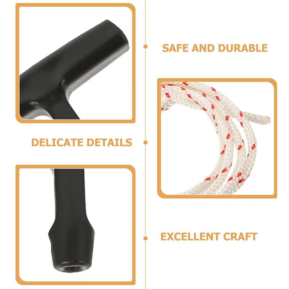 2 Sets Drawstring Garage Door Emergency Release Cable Attic Pull down Cord Mechanism Handle Plastic Replacement Rope Tool Kit