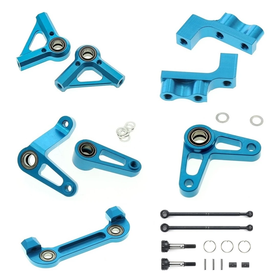 

Metal Upgrade Parts Kit Drive Shaft Servo Mount Steering Bridge Steering Arms for Tamiya TD4 1/10 RC Car Spare Accessories