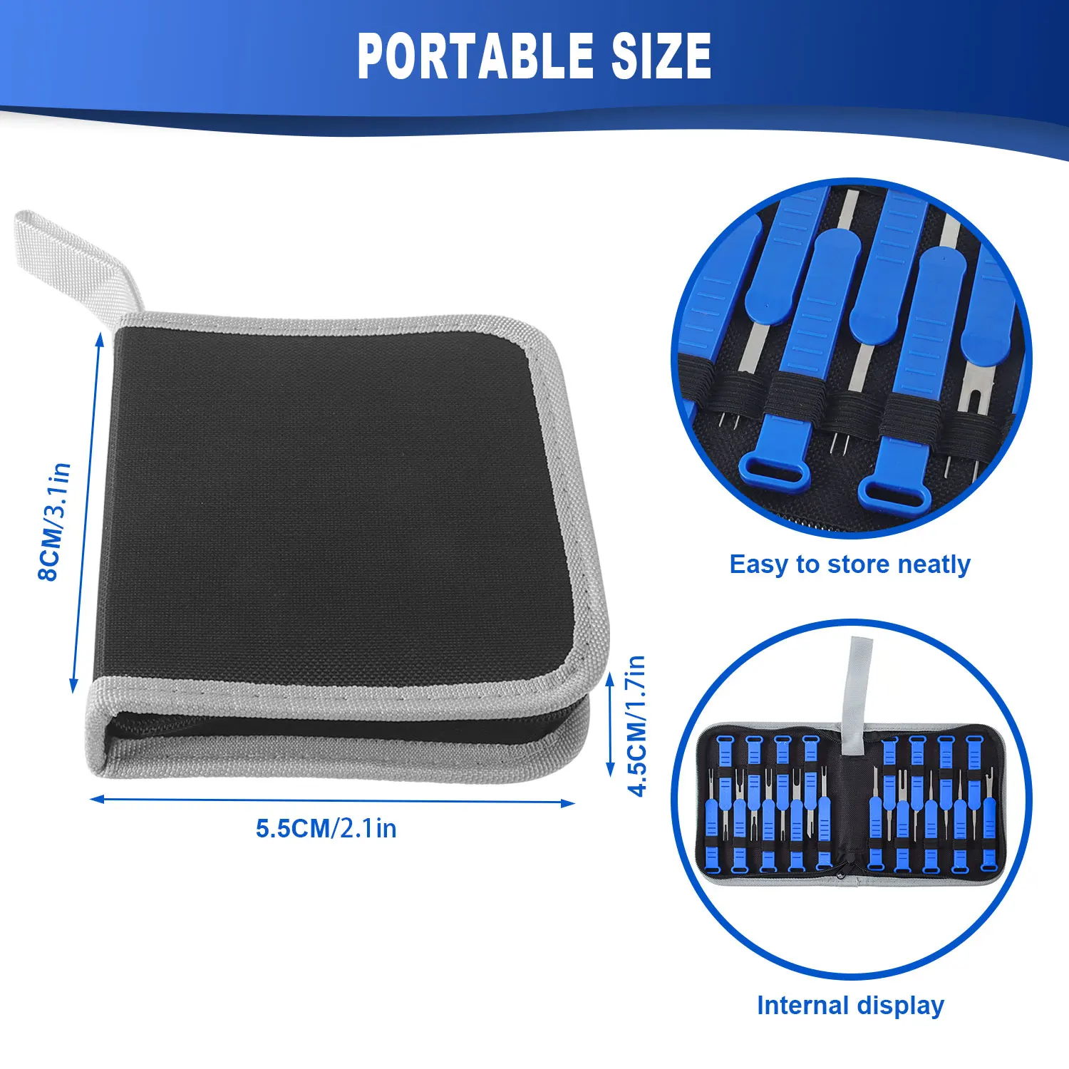 New 18 piece set, thickened car needle puller, car terminal disassembly kit, touch pen, wire connector with thickened cloth bag