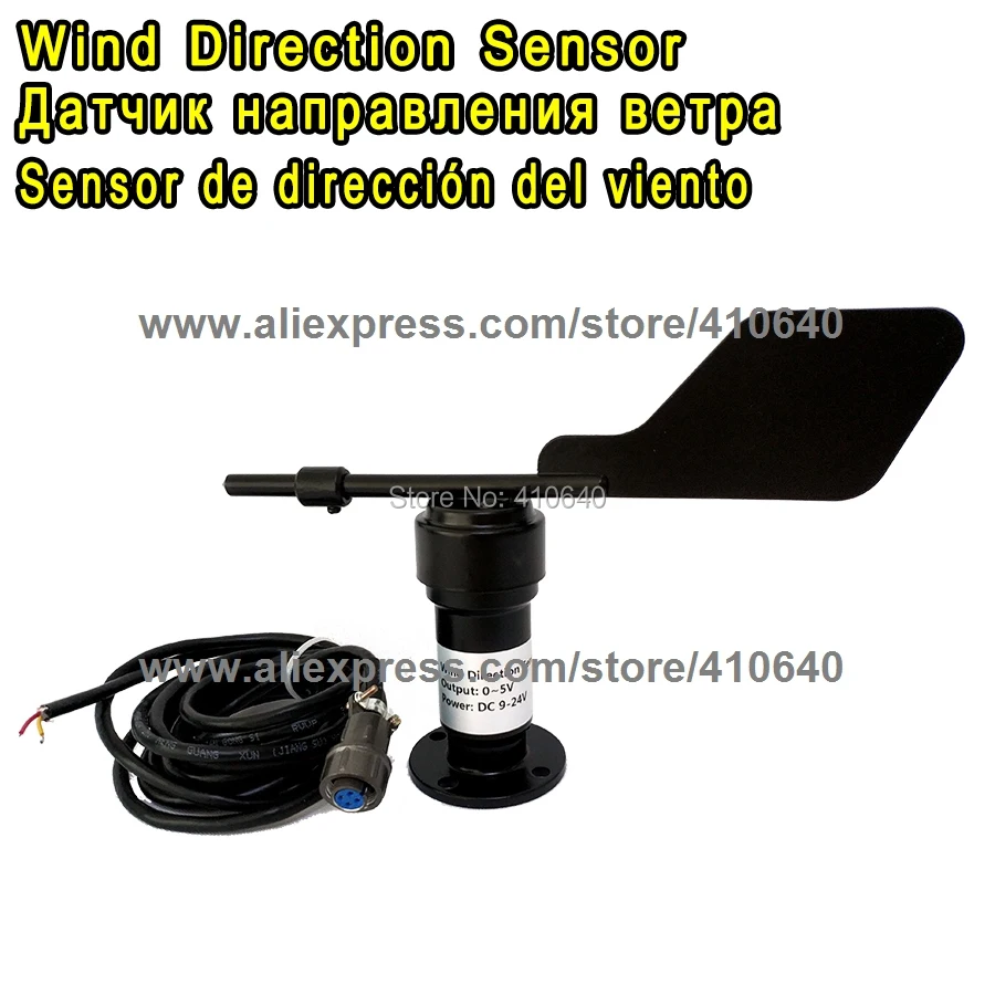 

Aluminum Alloy Wind Direction Sensor Anemometer 4~20mA 0~5V 0-10V Apply For Home or Small Weather Station Parts FROM FACTORY !