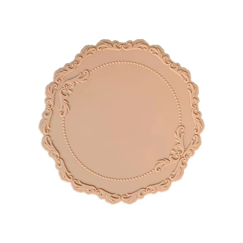 تحديد الموقع جولة مقاومة للحرارة سيليكون حصيرة شرب كأس الوقايات العزل عدم الانزلاق وعاء حامل رشاقته مفرش طاولة المطبخ 23 سنتيمتر