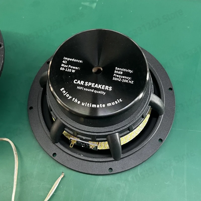6.5 inch two way car speaker high grade flax cone universal car modification speaker factory direct sale