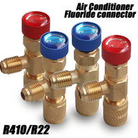 1/2/4PCS Air Conditioning Refrigerant Safety Valve R410A R22 1/4\