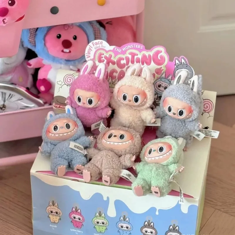 

Original Blind Box Labubu Monster Series Mystery Box Heartbeat Macarons Vinyl Face Doll V1 Model Children'S Toy Surprise Gift