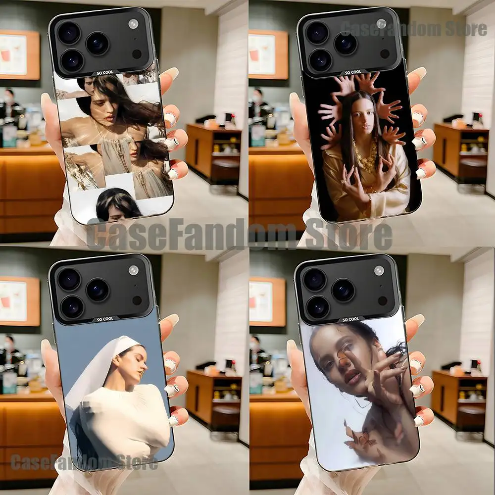 

R-Rosalia Lux RR Motomami Black Matte Shockproof CoverPhone Case For iPhone 17,16,15,14,13,12,11,Pro,Max,Plus