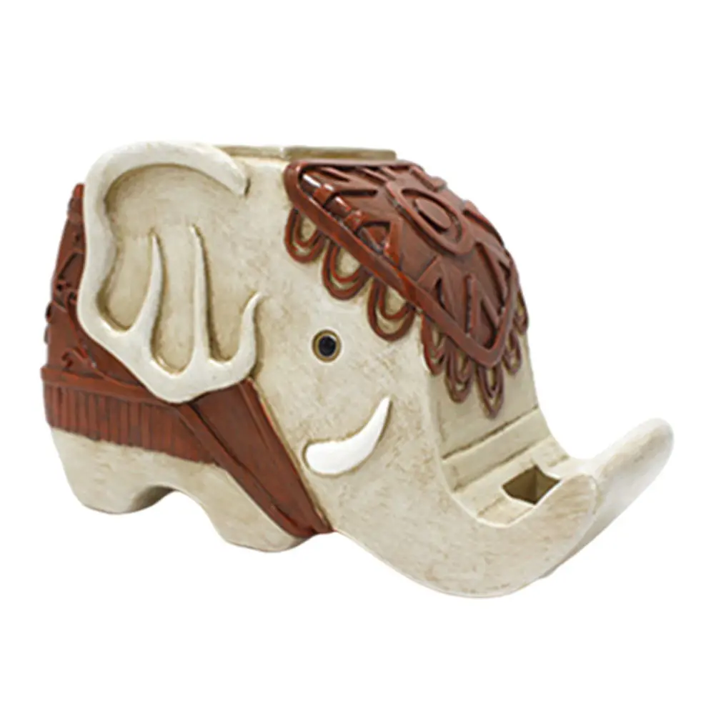 

1Pcs Cartoon Elephant Resin Phone Stand Holder with Pen Storage Function Stylish Desktop Bracket for Mobile Phone Tablet Use