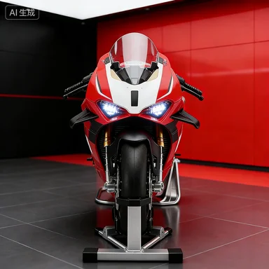 NEW 1:9 V4S Panigale Rear Wheel Rotation Alloy Motorcycle Model Vehicle Collection Sound and Light Off Road Autocycle Toys Car