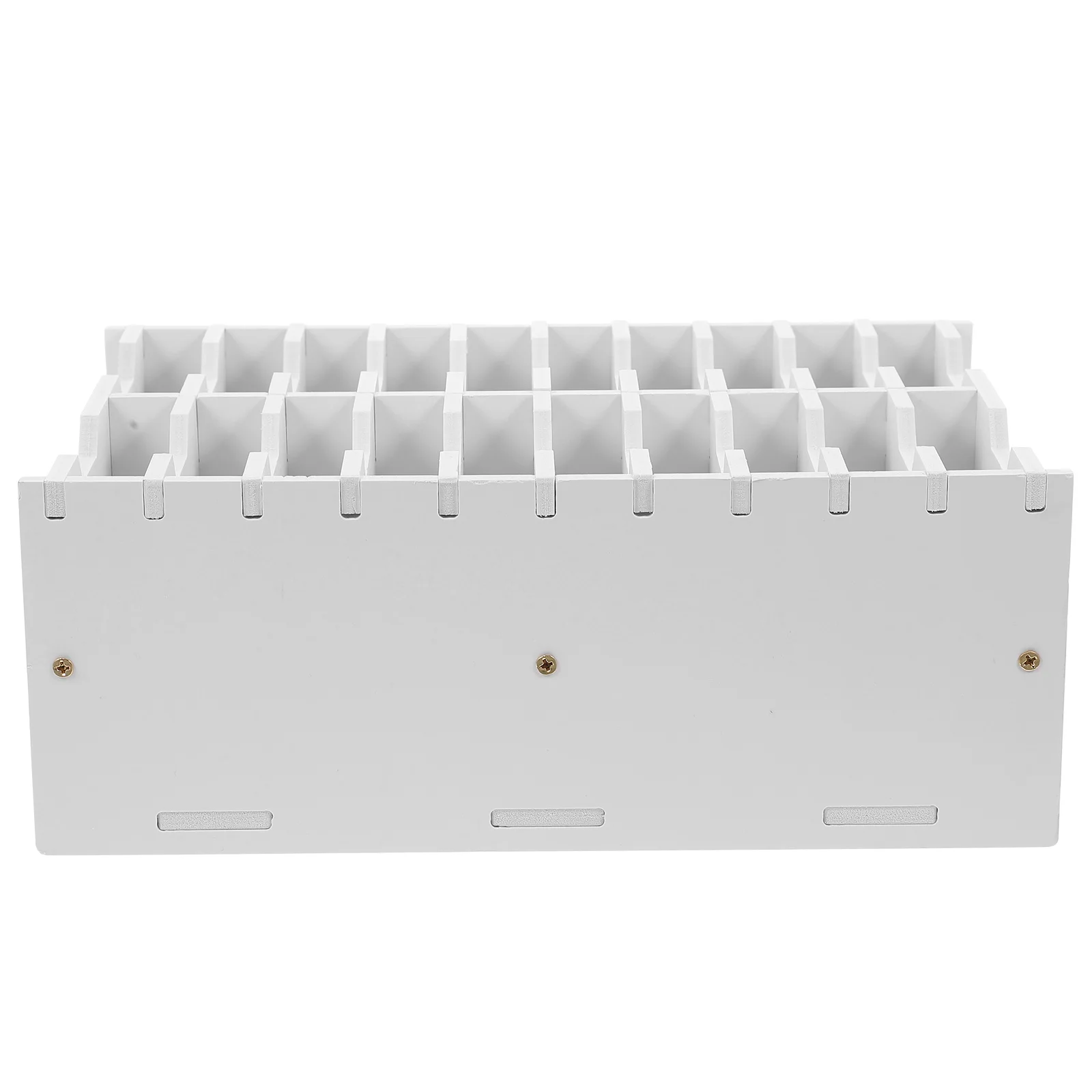 다양한 수납공간이 있는 교실용 휴대폰 홀더, 교사들을 위한 책상용 휴대폰 정리함, 정돈된 학습 공간