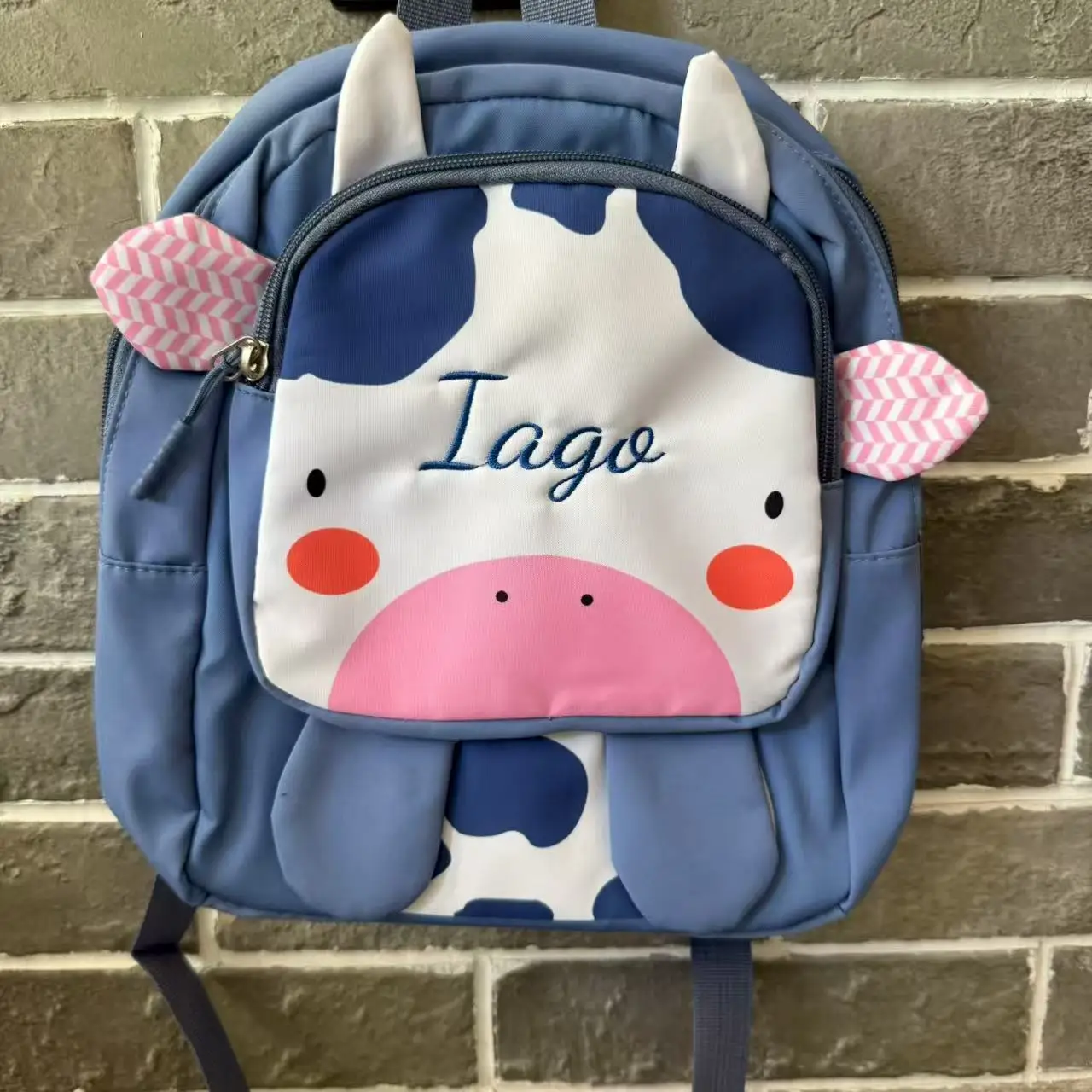 

2025 New Personalized Customized Cartoon Cute Kindergarten Backpack, Embroidered Children's Name Backpack, First Christmas Gift