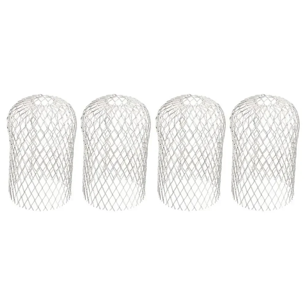 4 PCS Gutter Aluminum Mesh Gutter Leaf Debris Mud Trap Guards Drain Pipe Cover Downpipe Gutter Guards Set