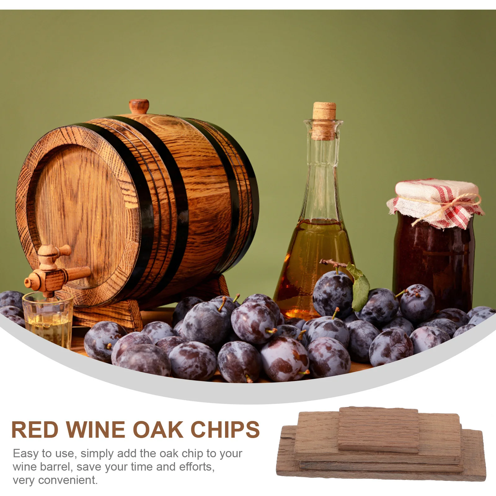 

French Oak Chips Medium Toasted For Wine Flavor Enhancement Home Brewing Supplies Red Wine Making Tools Barrel Alternative