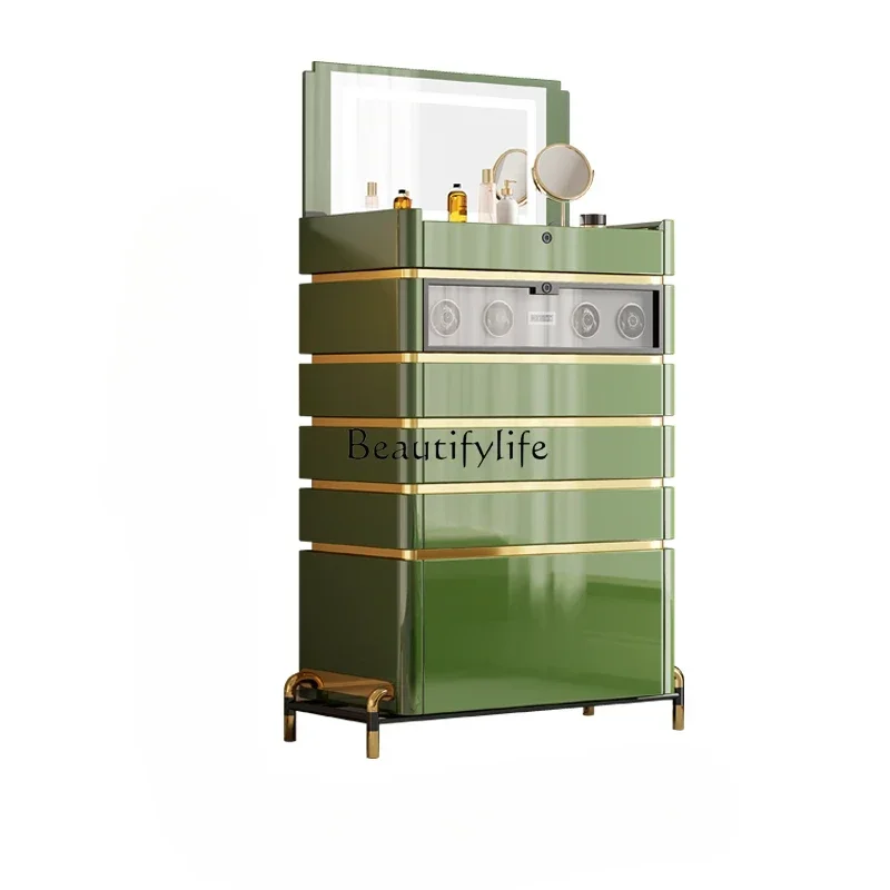 

XX39Light luxury solid wood floor-to-ceiling jewelry cabinet Modern simple jewelry storage cabinet Watch shaker