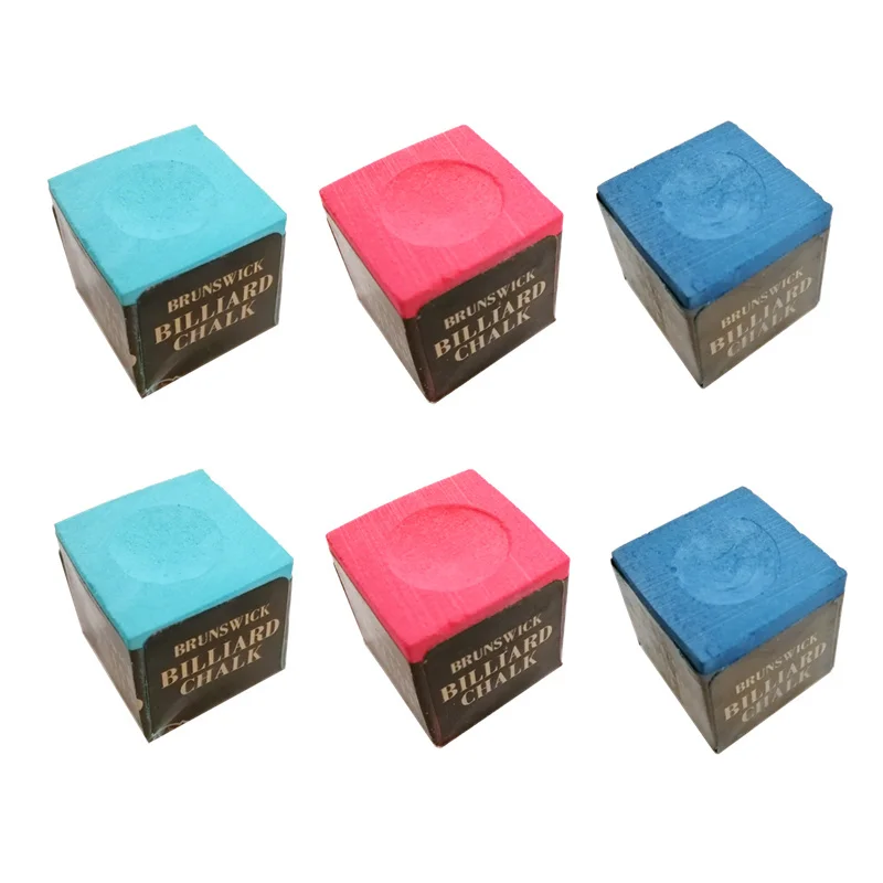 6pcs Professional Pool Cue Tip Chalk Billiard No-slip Chalk Billiard Accessories