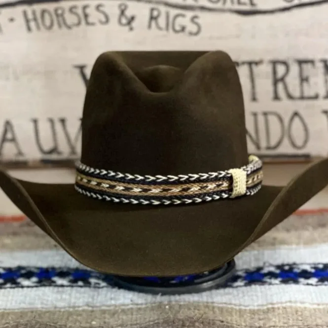 

Ribbon Decorated Wool Hat Solid Color Sheep Felt Hat