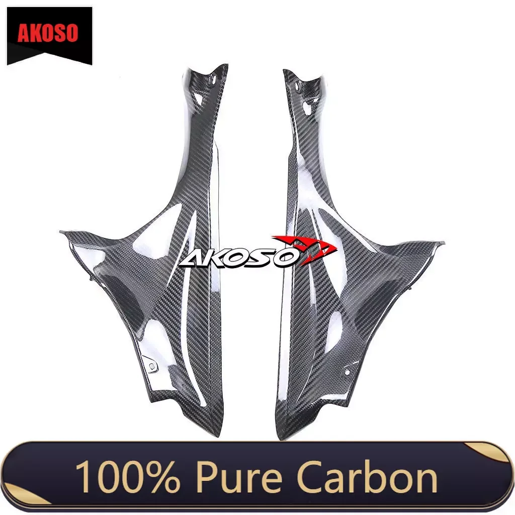 

100% Pure 3K Full Carbon Fiber Motorcycle Fairing Kit Side Panels With Winglets For Yamaha R7 2022 2023