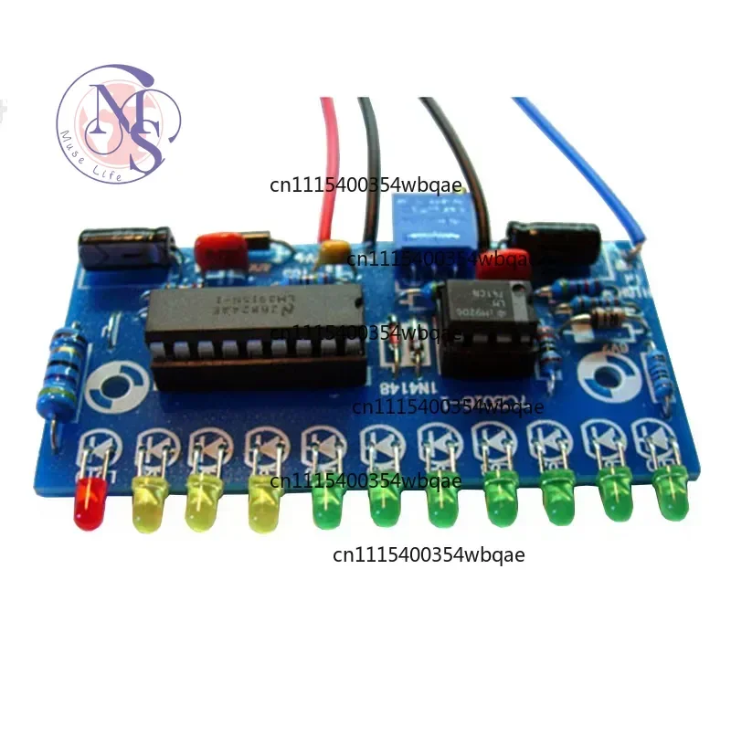 ZOCI-FOR-LM3915 10 LED Audio Level Indicator VU Meter Amplifier Module, Replacement Parts