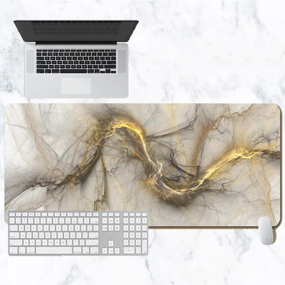 Abstract Cloud Art Desk Mat Marble Print Desk Pad Gaming Large Mouse Pad Laptop Computer Keyboard Mat Desk Decor Birthday Gift