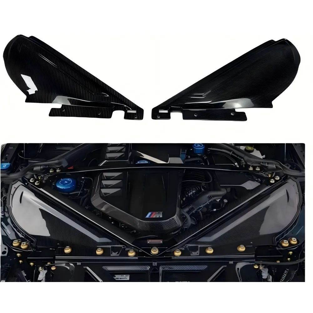 

For BMW M2 G87 Engine Cover Air Intake Cover Genuine Dry Carbon Fiber Engine Bay Trim Set Car Body Kits Car Accessories