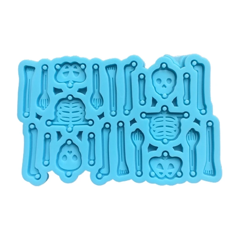 

DIY Art Crafts UV Crystal Resin Epoxy Mold Skeleton Jewelry Necklace Resin Mold Drop Shipping