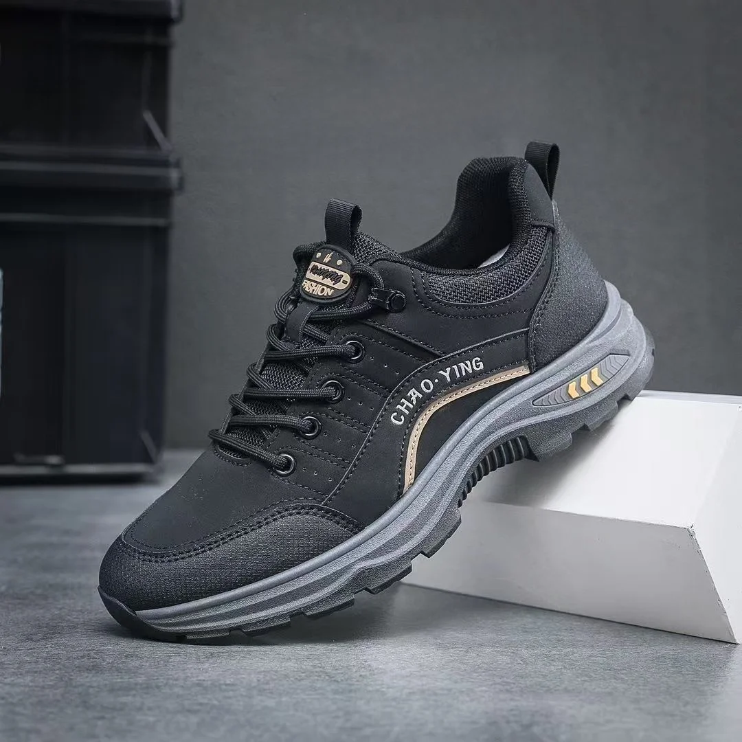Outdoor Climbing Shoes Men's Spring Autumn New Style Waterproof Non-Slip Wear-Resistant Thick Bottom Leisure Travel Shoes