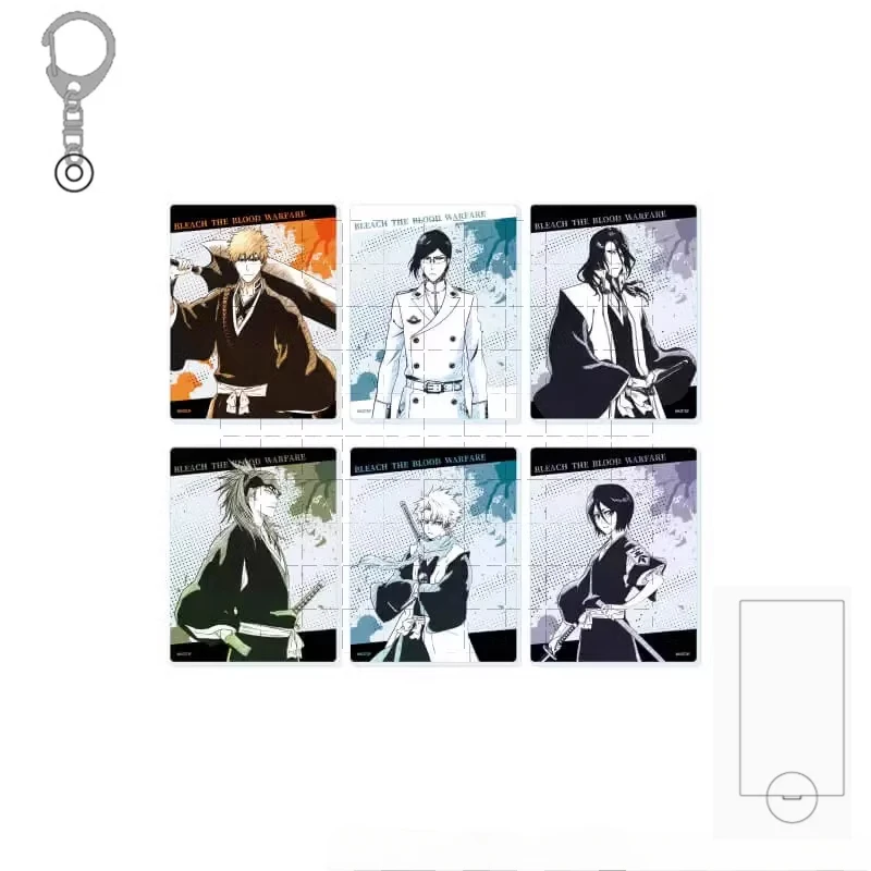 Game Kurosaki Ichigo Aizen Sousuke Grimmjow Kuchiki Rukia Ichimaru Acrylic Stand Figure Doll Anime Keychain Cosplay Toy Gift