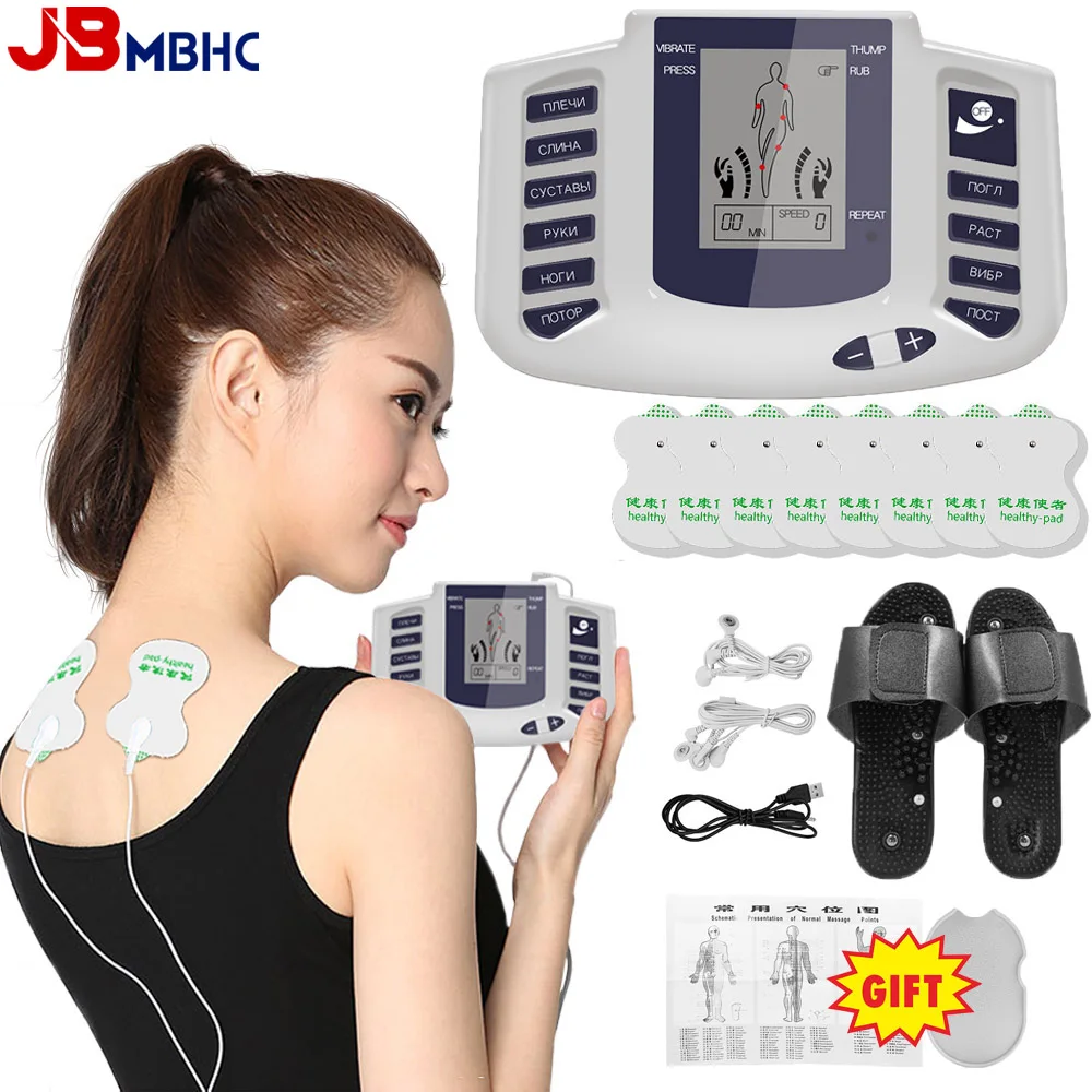 

Electronic Pulse Massager Tens EMS Machine Electrical Nerve Muscle Stimulator Full Body Acupuncture Slimming Massager PainRelief