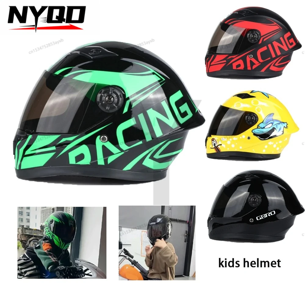 

Children Helmet Safety Kid Riding Helmets New CuteFull Face for Four Seasons Outdoor Sports Head Bicycle Motorcycle Helmet