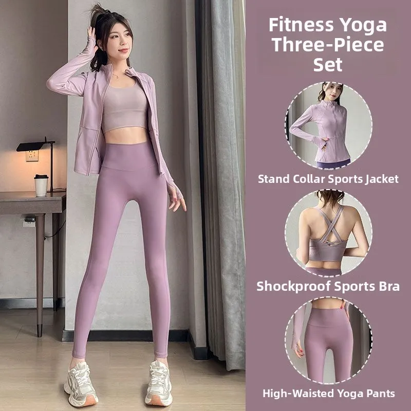 Conjunto de camiseta Premium para Yoga y Fitn para mujer, ropa de entrenamiento de Pilates de tamaño pequeño, ropa deportiva informal, nuevo otoño