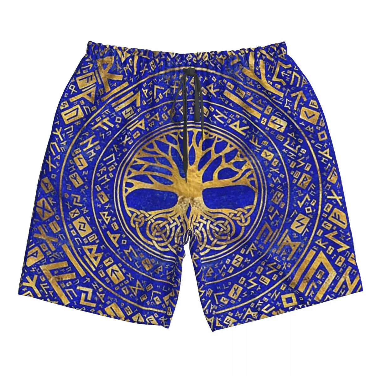 

Tree Of Life -Yggdrasil - Lapis Lazuli Trunks Beach Board Shorts Casual Quick Dry Swimming Summer Men Pants