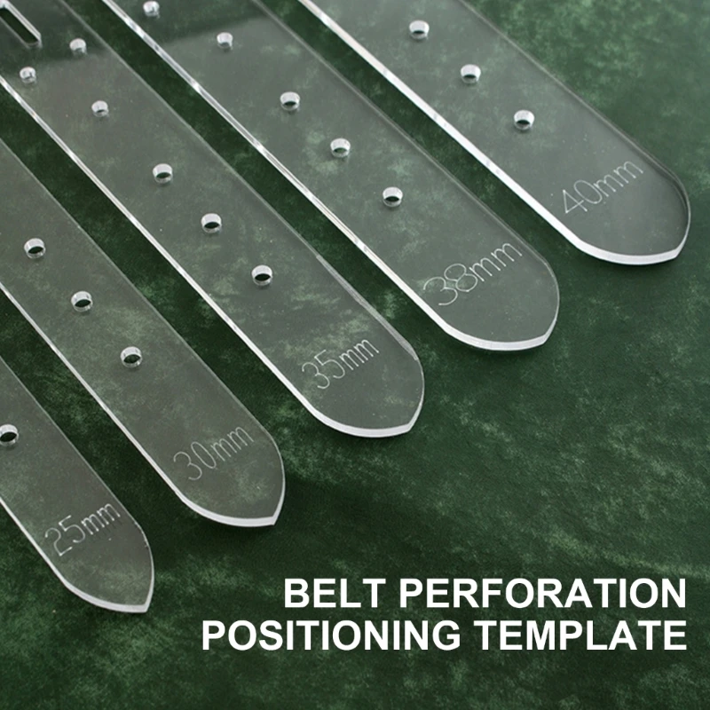 5Pcs Belt Hole Positioning Templates, 5 Size 25mm 30mm 35mm 38mm 40mm image 5