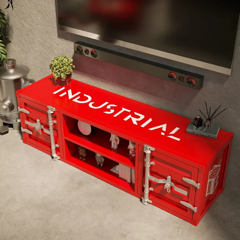 

Home Bar Restaurant Mall Custom Vintage Industrial TV Cabinet Metal Cutlery Cabinet Drawer