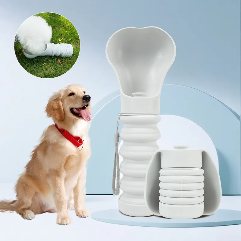 

Portable Foldable Dog Water Bottle, Leakproof Pet Drinking Dispenser for Walking, Travel, Outdoor, Puppy Hydration Cup