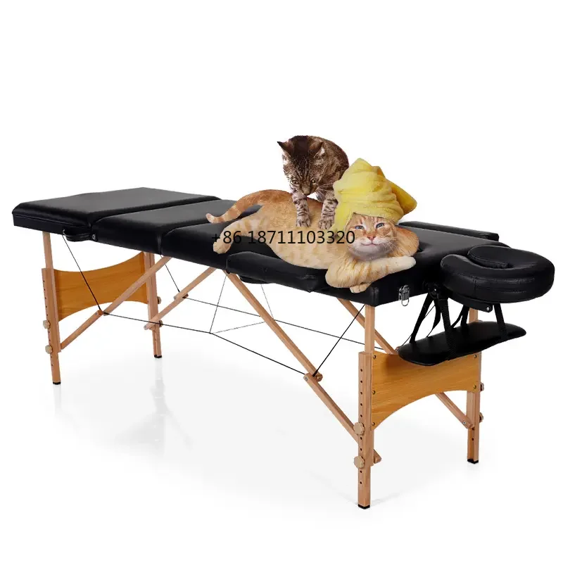 Mesa de masaje multifuncional de Color negro, cama de masaje para salón de belleza, cubierta de Spa, precio barato