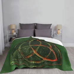 Libro delle ombre-coperta di Design Triquetra incantata, coperta di flanella letto leggero e accogliente divano morbido per tutte le stagioni