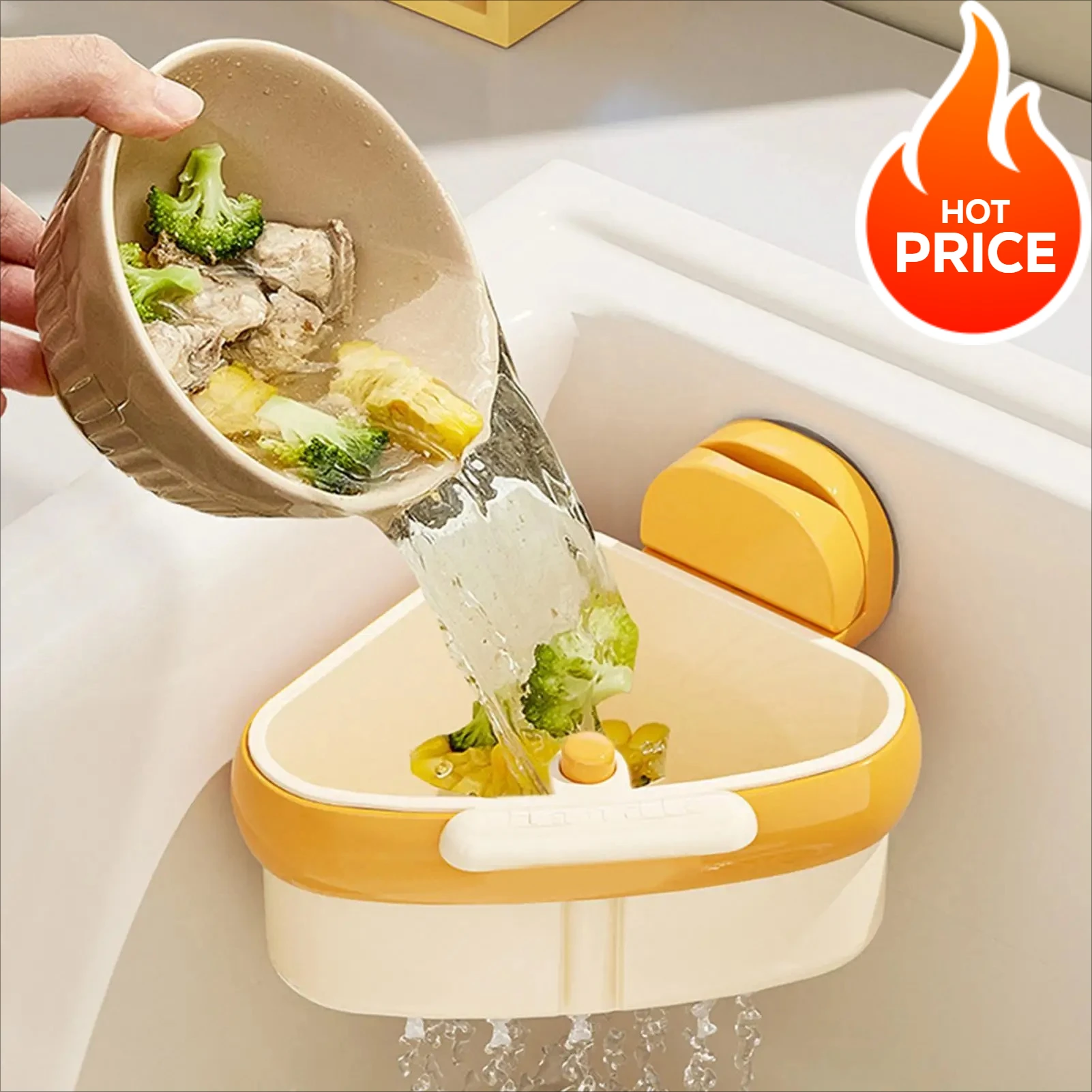 

Подвесная дренажная корзина для раковины, кухонные сливы, присоска, сито для раковины, корзина-фильтр для разделения слома еды и очистки фруктов