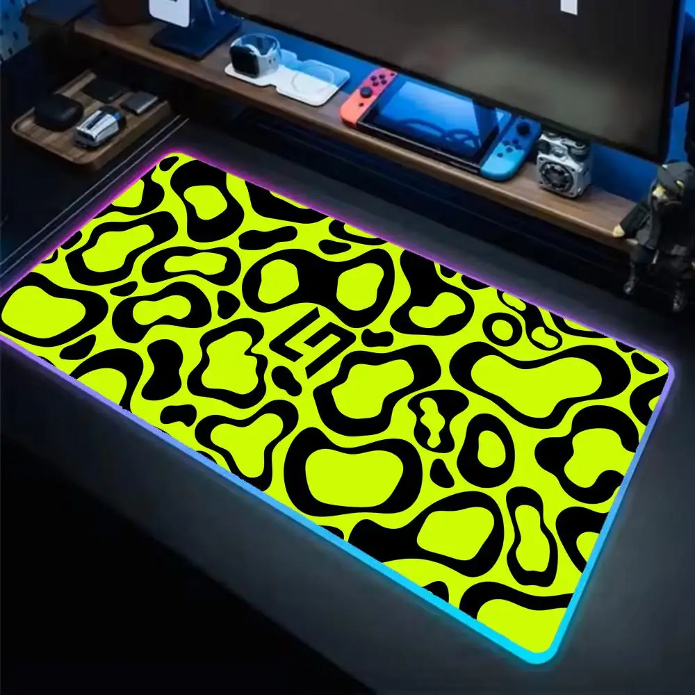 

F1 Champion Lando Norris Mouse Pad Anime Gaming Mouse Pad LED Table Pads Backlit Rubber Desktop XXL RGB Desk Mats