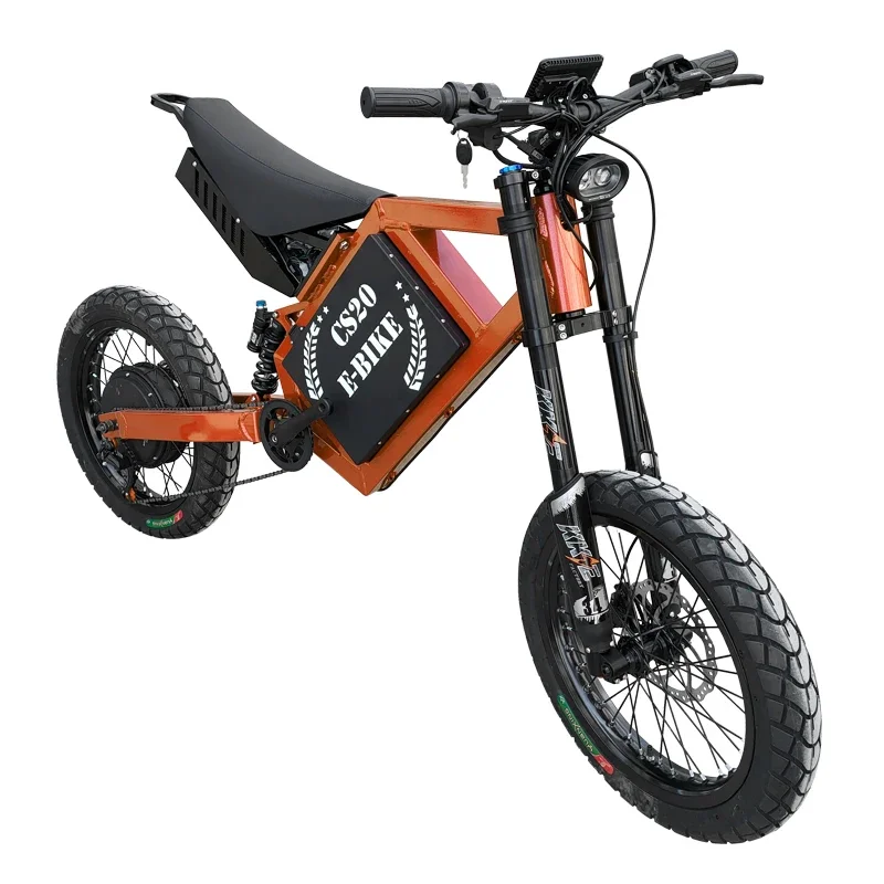 

Горный Ebike CS20 19-дюймовый электрический велосипед с полной подвеской 72 В 15000 Вт, гибридный велосипед для взрослых