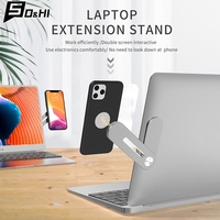 Magnetic Folding Holder Phone Stand Holder Extension Multi Screen Adjust Support Laptop Side Mount Connect Tablet Bracket