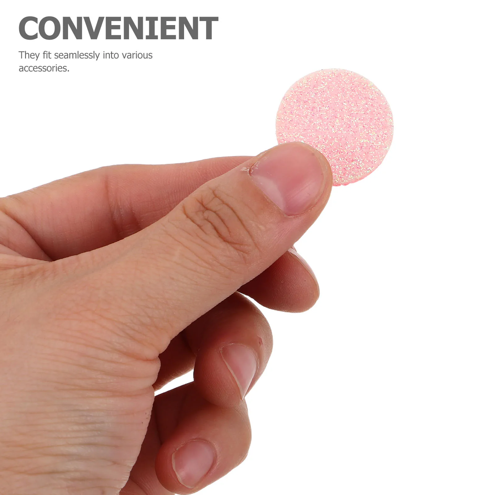 

50 Pcs Aromatherapy Cotton Pads Essential Oil Diffuser Car Fragrance Refill Hardwearing Fiber Material Longlasting Scent