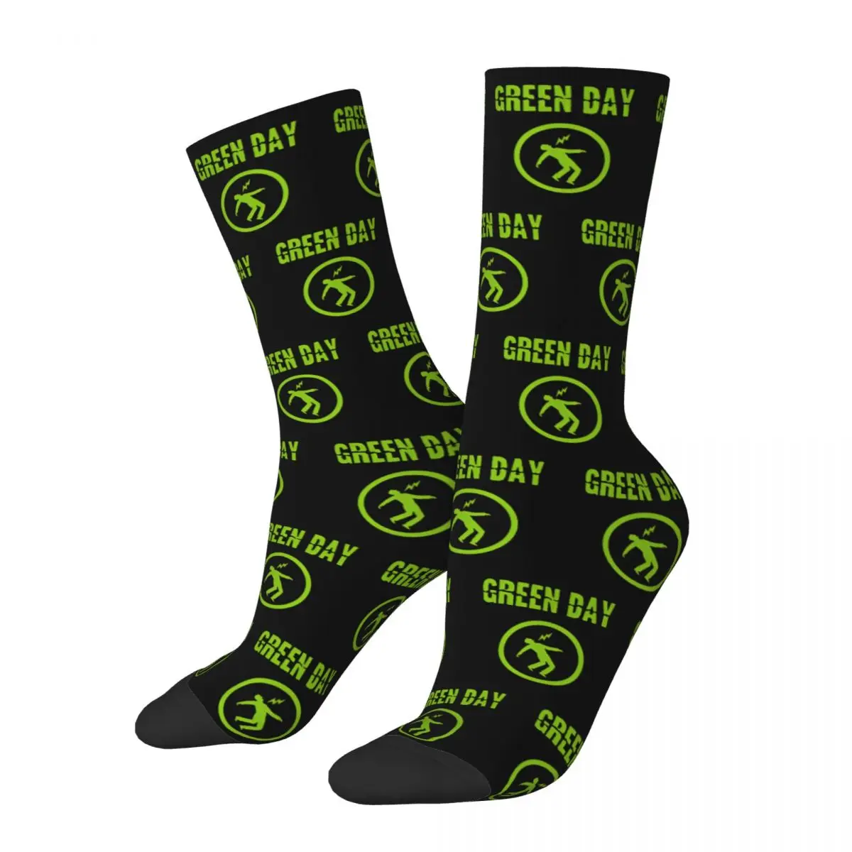 Winter Warm Hip-hop Men\'s Women\'s Green Day American Idiot Albuum Socks Punk Music Sweat Absorbing Basketball Socks