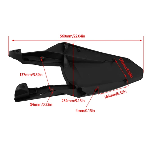 Imagen 2 del producto Guardabarros trasero para motocicleta, cubierta protectora para KTM SX SXF XC XCF 125 250 350 450 2023 2024, accesorios para moto de cross y Motocross