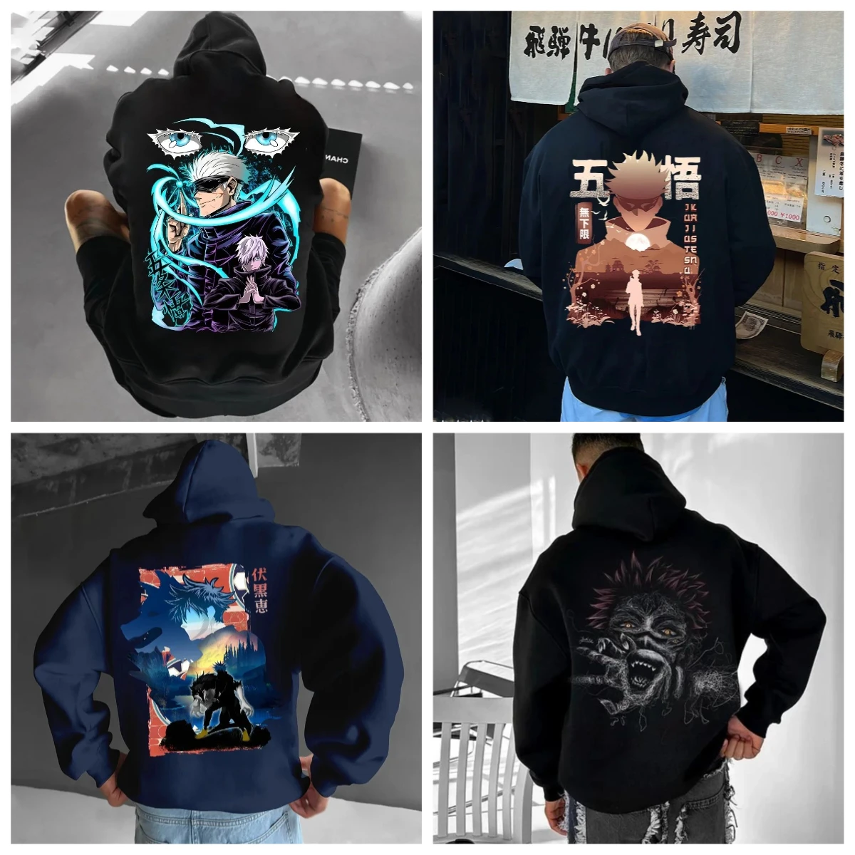 

Anime Printed Fashion Men's Hoodies Summer Men Cartoon Casual Harajuku Streetwear Print Hooded Top Short Sleeve Sweatshirts
