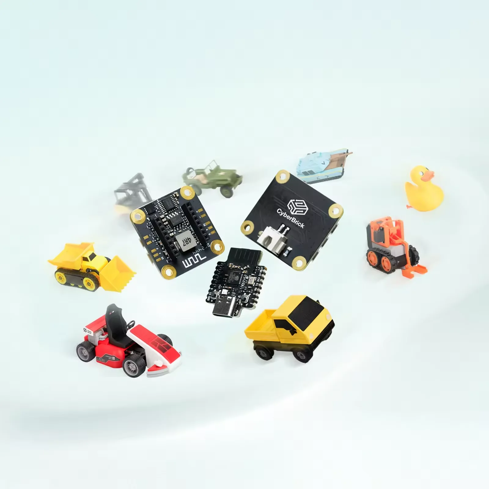 مجموعة أدوات CyberBrick لبرنامج Bambu Lab Creator، أجهزة قابلة للبرمجة معيارية لملحقات الطابعة ثلاثية الأبعاد MakerWorld #6