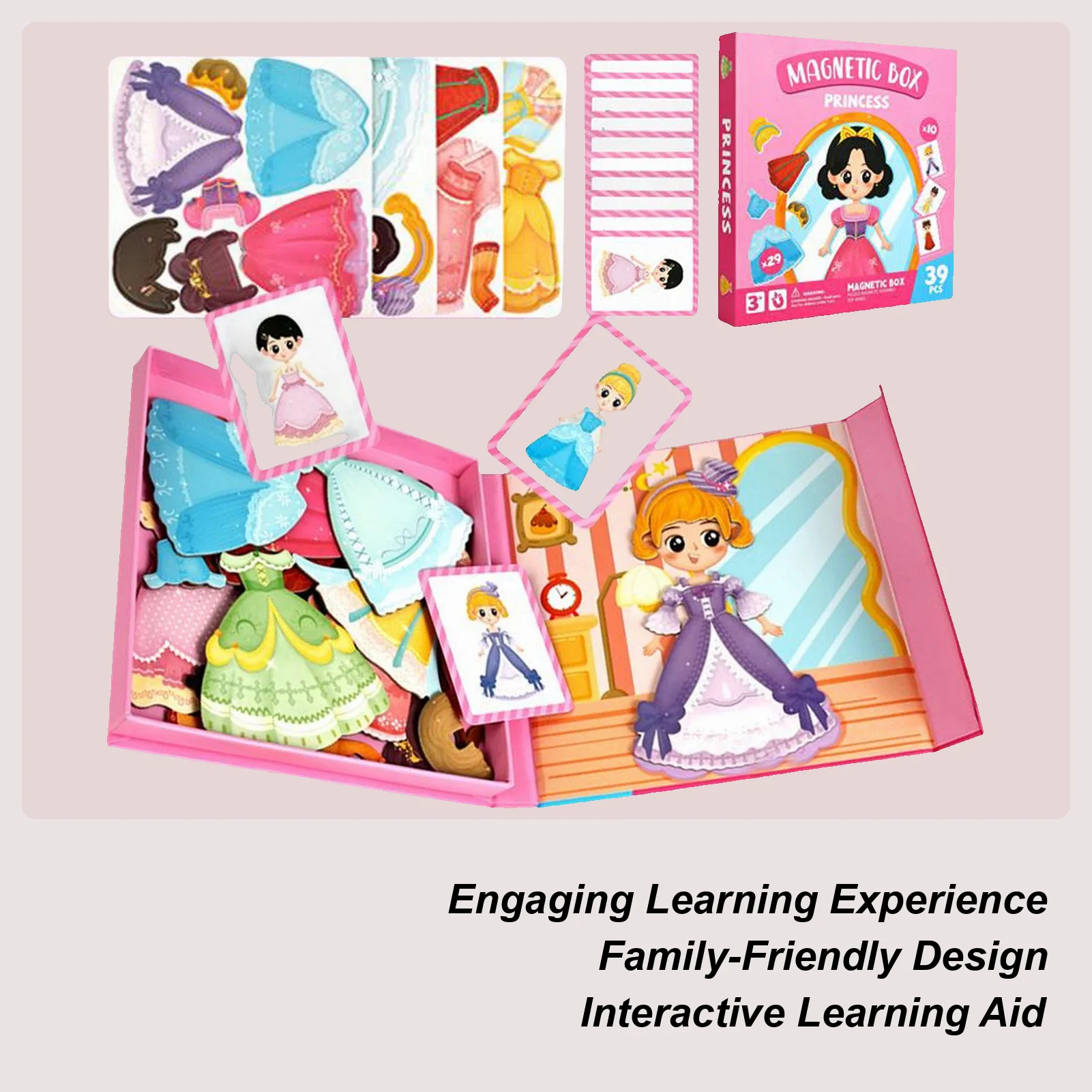 Puzzle magnetici per bambini Giocattoli educativi per vestire Rompicapo Puzzle per ragazzi in età prescolare Ragazze Centri per asilo nido