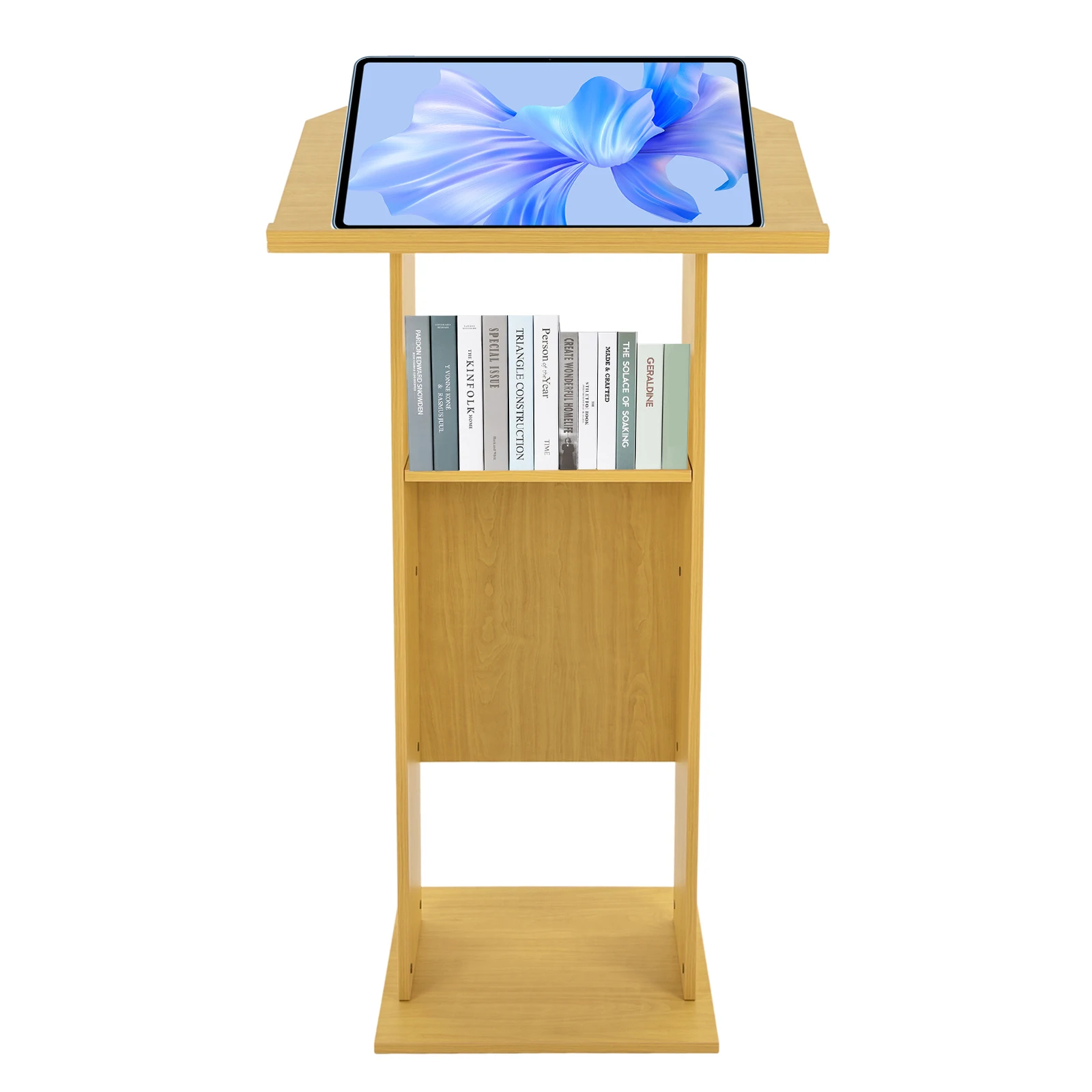 26*15.7”*47.7in Conference Presentation Stand Presentation Standing Desk for Classroom Church Schools