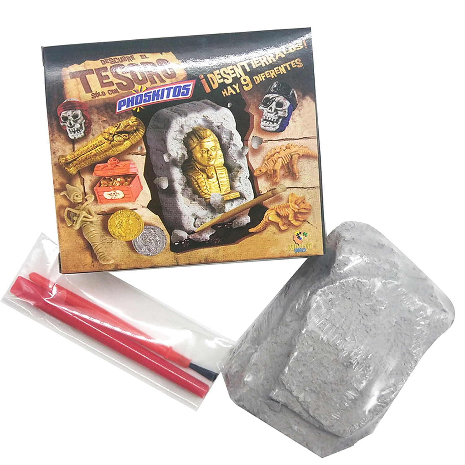 Kit d\'excavation de fossile d\'archéologie pour enfants, jouet de bricolage, modèle manuel, expérience scientifique, drôle et créatif