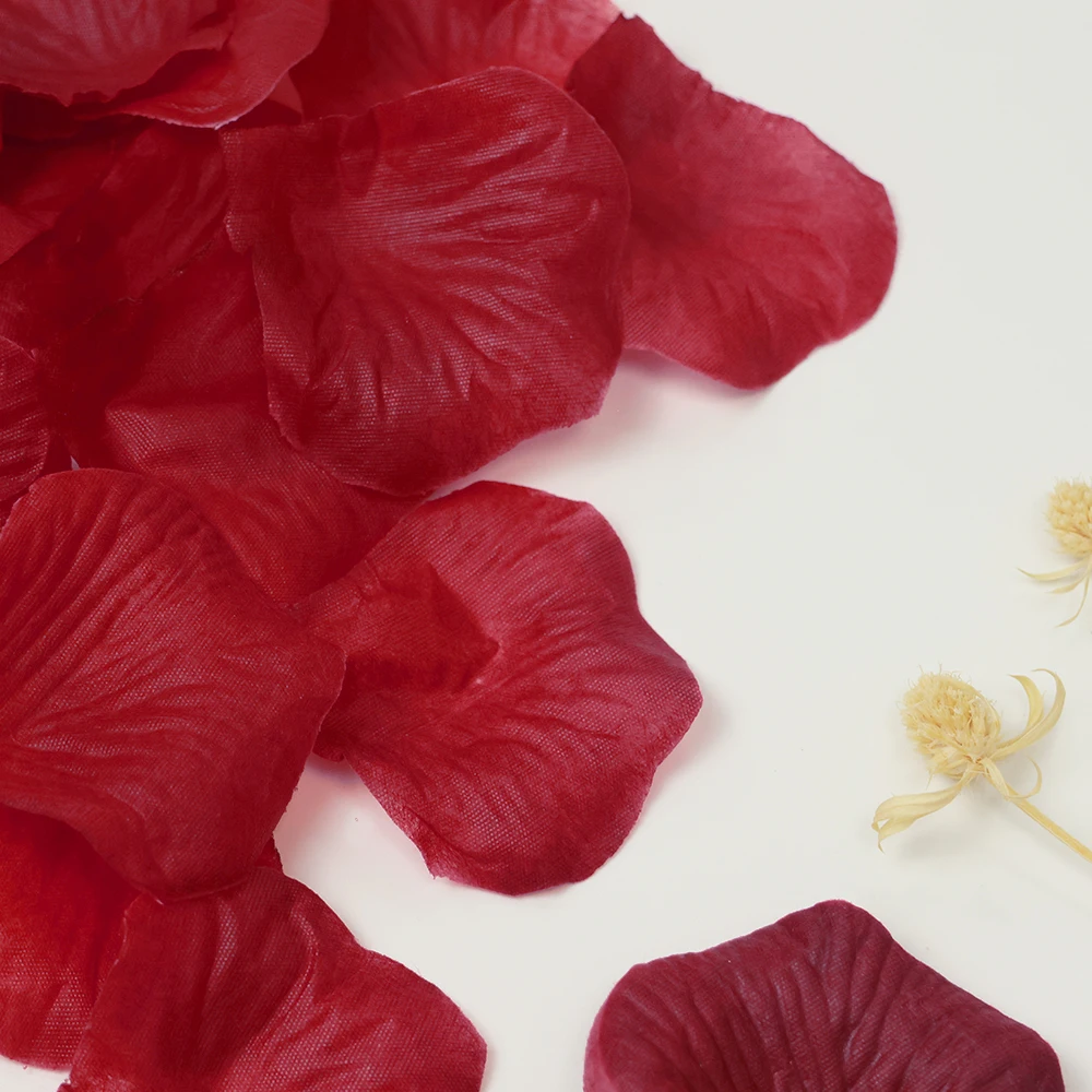 

Table Flower Petals Mixed Purple Silk Rose Marriage Realistic Wedding Decoration Rose Petals Petals Artificial Flowers 100pc/bag