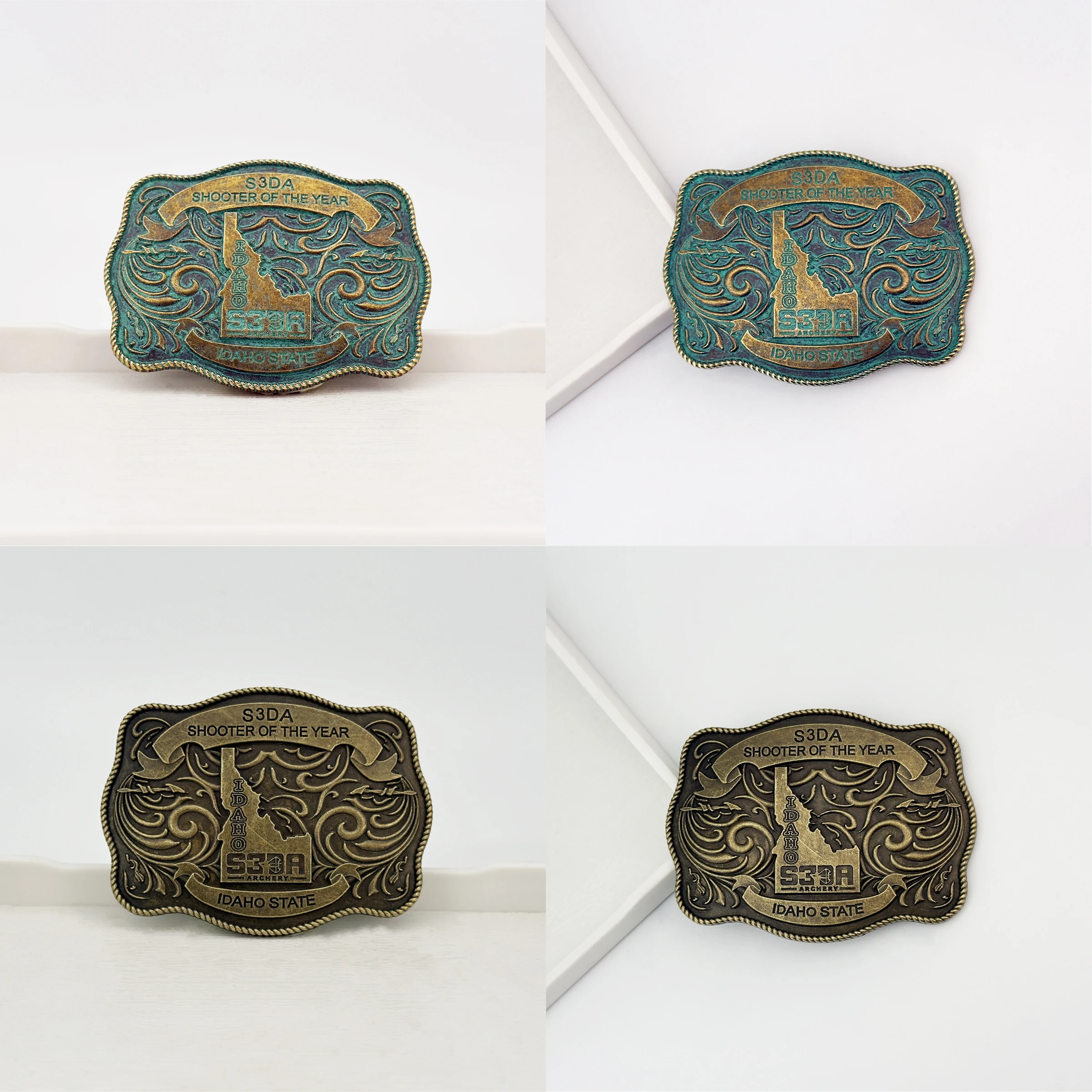 1 Buah Kepala Gesper Sabuk Pola Lucu S3DA Gaya Panas Barat Lintas Batas Terbuat dari Campuran Seng, Gesper Halus untuk Pria dan Wo